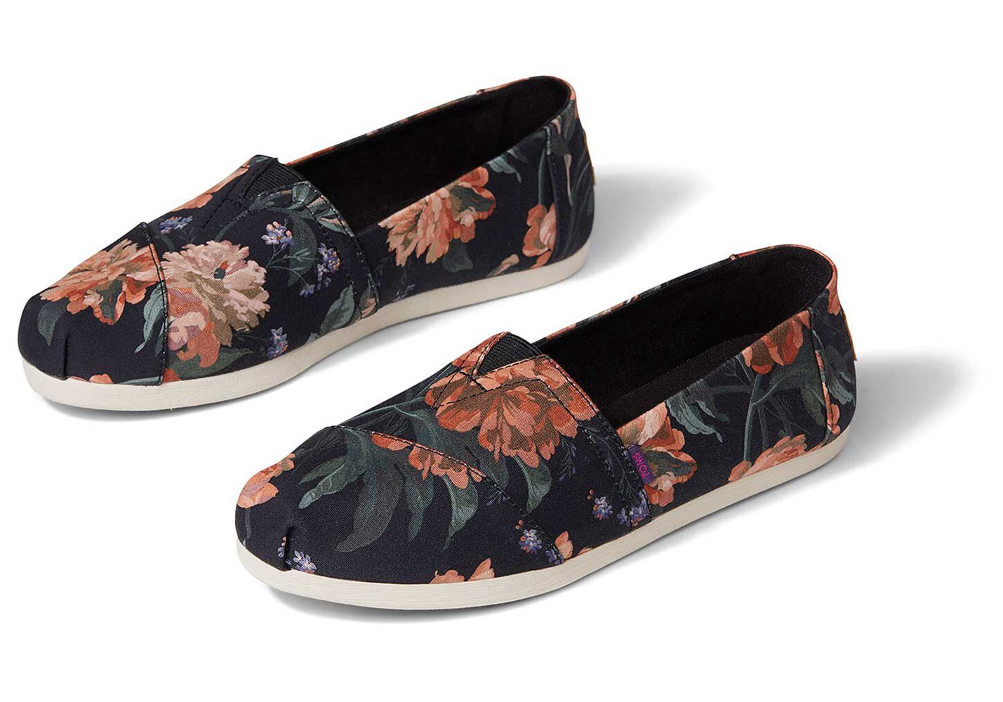 Toms Alpargata Bloom Made With Liberty Fabric Espadrille Black - Womens - 16549-YBPX